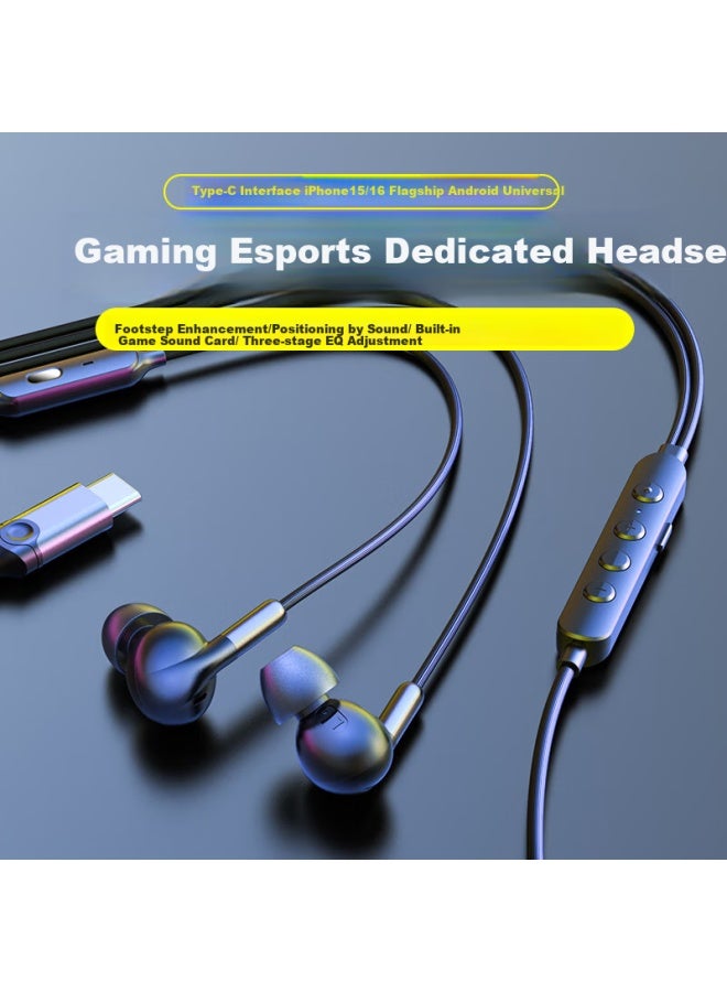 Dooseyuon Deyu Wired In-ear Gaming Headset For Pubg, Noise-cancelling Microphone For Peace Elite, Type-c Compatible With Apple 15/16, Huawei, And Paiwei S6 - Image 1