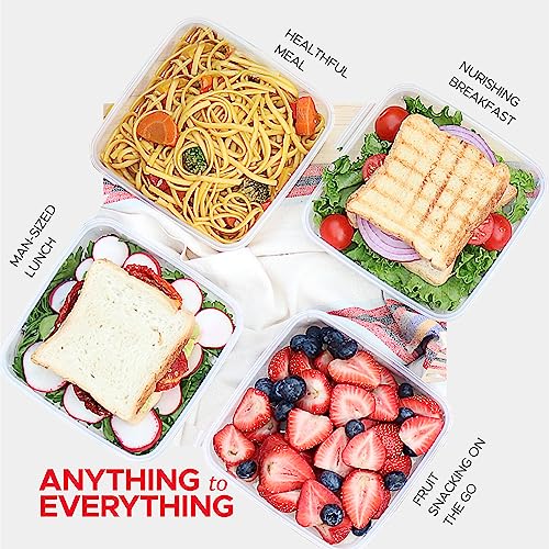 Tafura Sandwich Containers (2 Pack) Sandwich Box | Lunch Containers | Sandwich Containers for Lunch Boxes | Reusable Sandwich Holder, BPA Free (Blue) - Image 4