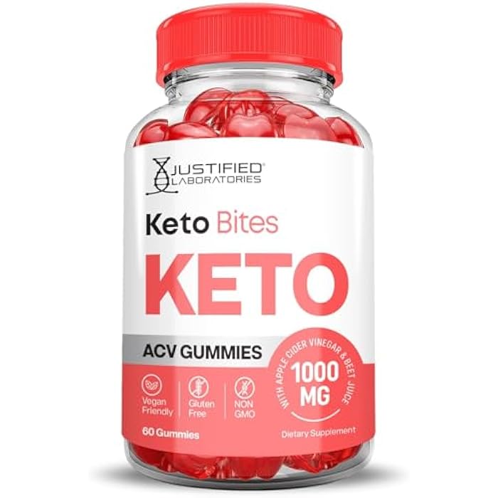 Justified Laboratories Keto Bites Keto ACV Gummies Advanced Formula 1000MG Keto Bites Keto Gummies Apple Cider Vinegar Formulated with Pomegranate Beet Juice Powder B12 Vegan Non GMO 60 Gummys - Image 4