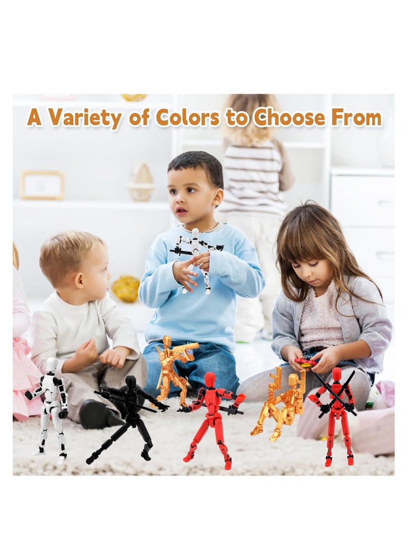 Zikra 13 Action Figure -T-13 Figure, Action Figure, Multi-Jointed Movable Robot Figures, 3D Printed Action Figures, Lucky 13 Action Figures Activity Robot, Home Desktop Decorations Gifts for Game Lovers - Image 5