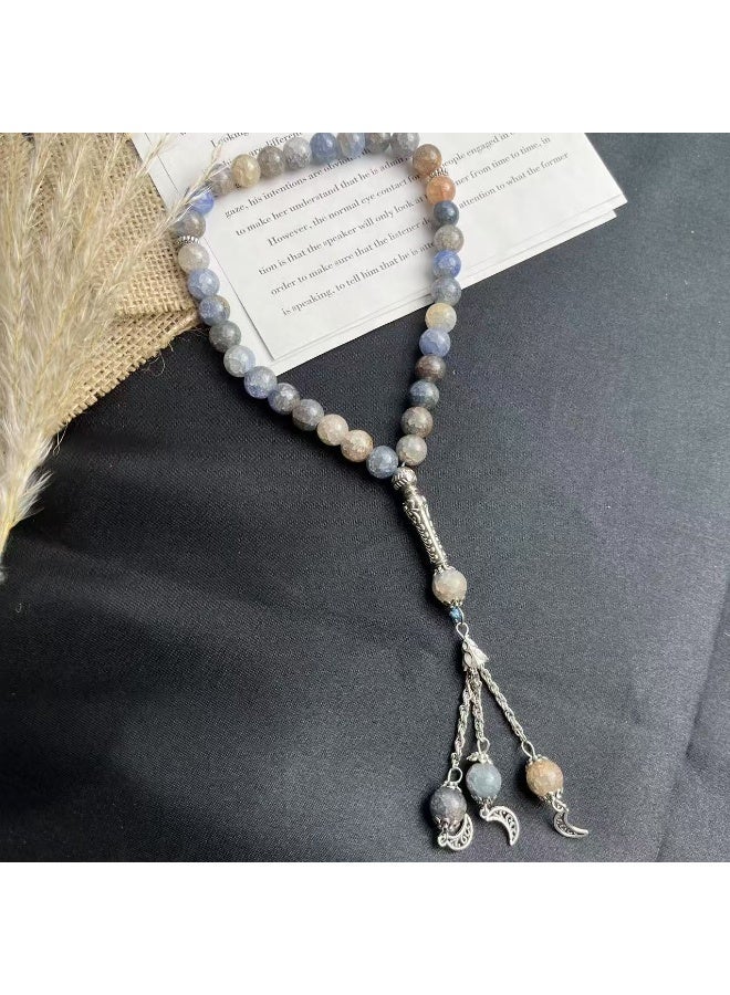 New 33 Beads 10mm Glass Prayer Beads Ethnic Tai Chi Color Wash Colorful Prayer Beads Muslim Religious Jewelry Accessories - Image 1