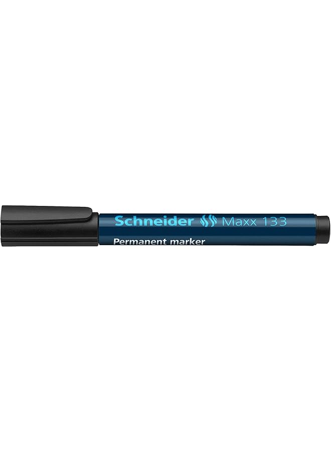 Schneider 133 Permanent Marker Pen 1+4 Mm Black Cap Off Ink Refillable Pack Of 10  - Image 5