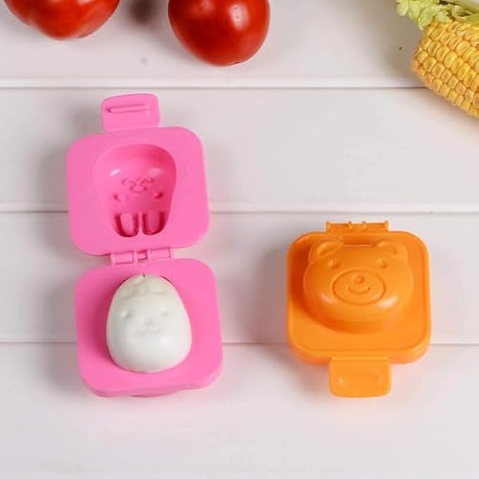 Silk Route 6Pcs Cartoon Cute Boil Egg Mould Set Shape Egg Sushi Rice Making Moulder Decorating Fondant Cake Tool For Kitchen Diy - Image 3