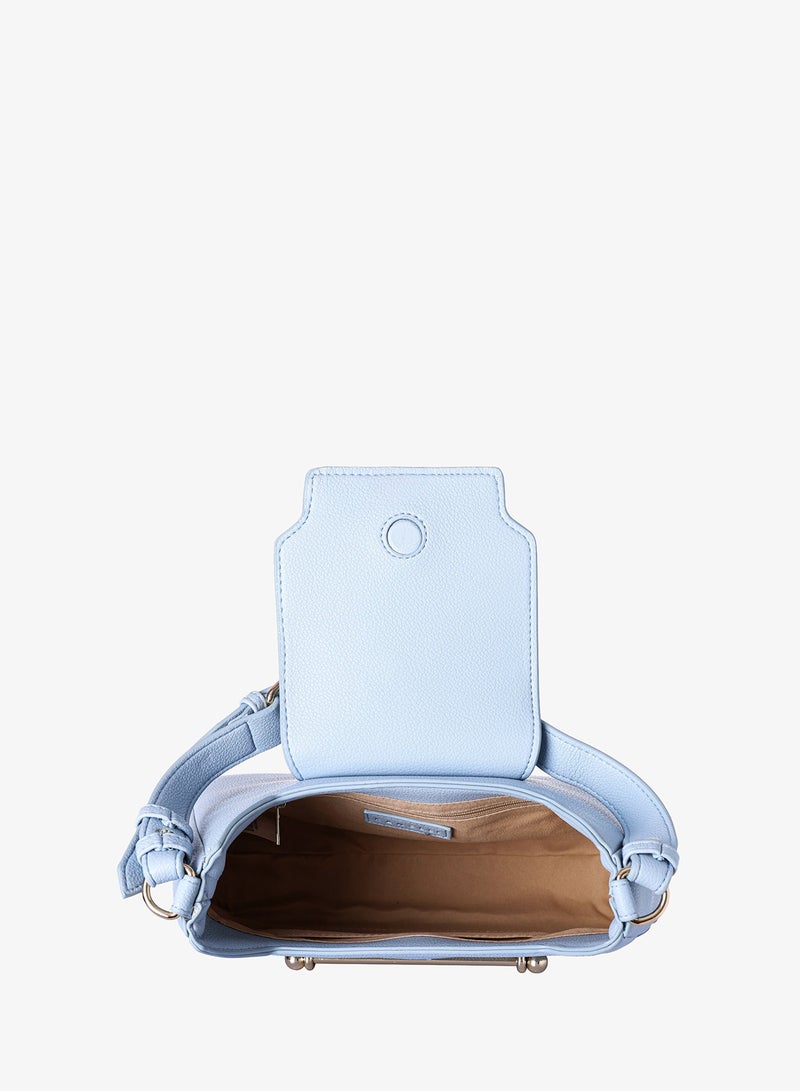 KANELLI Women's handbag from Kanelli, elegant shape New Collection  AAY2401005 Blue - Image 5