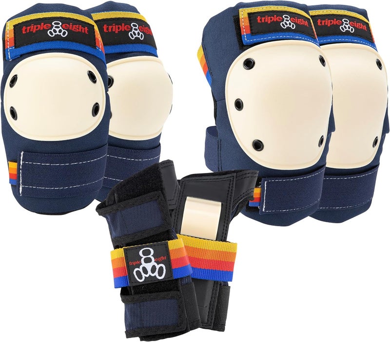 Triple Eight Saver Series Protective Pad Set - Knee, Elbow, and Wrist Guards - Image 1