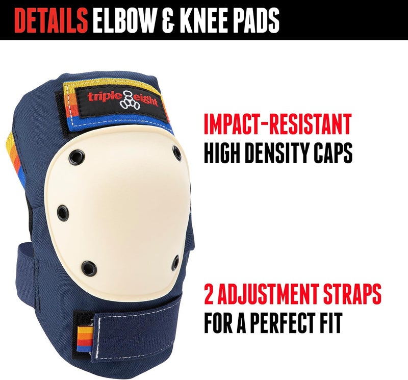 Triple Eight Saver Series Protective Pad Set - Knee, Elbow, and Wrist Guards - Image 4
