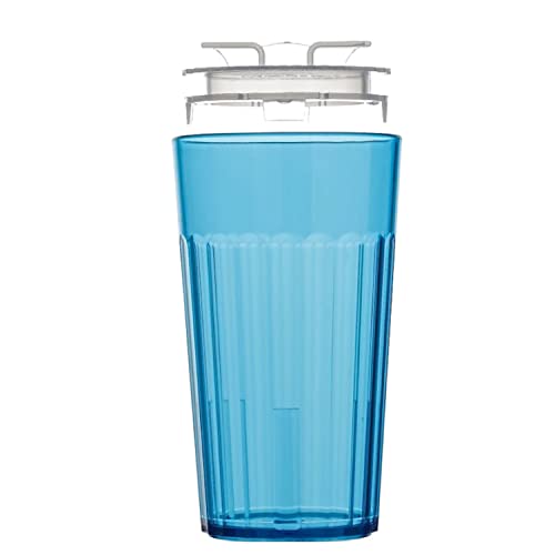 Reflo Smart Cup Bundle (Blue 1-Pack) Montessori Weaning Training for Toddlers, Slow-Spill Open-Cup Design, 360 Rim Flow-Control, Made in USA, BPA-Free, E-Guide via QR Code - Image 1