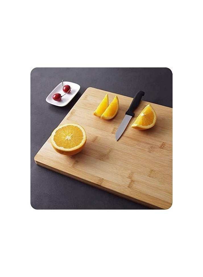 Beauenty Extra Large Premium Bamboo Cutting Board, Wooden Chopping Board Kitchen Cutting Board with Juice Grooves. Natural Bamboo (40x30cm) - Image 5