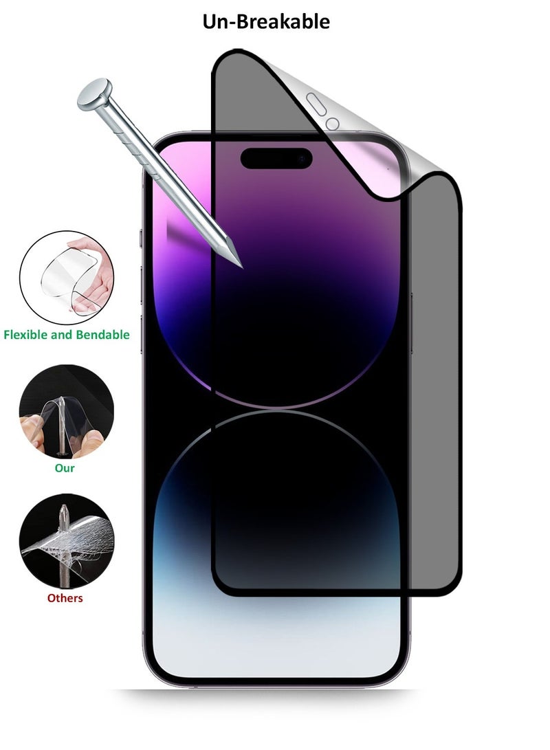 Techie فيلم حماية شاشة خصوصية سيراميك غير لامع لجهاز آبل آيفون 14 برو ماكس - Image 5