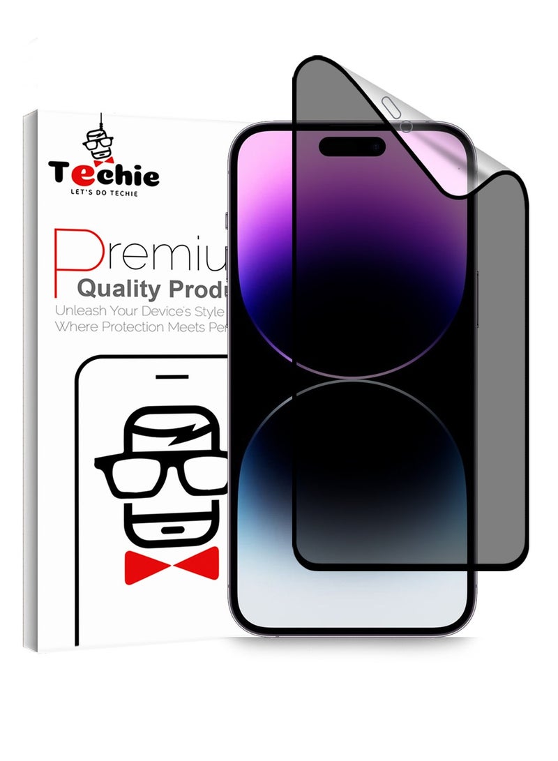 Techie فيلم حماية شاشة خصوصية سيراميك غير لامع لجهاز آبل آيفون 14 برو ماكس - Image 1