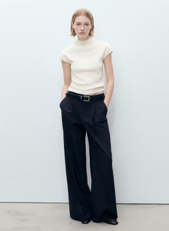 MANGO Short-Sleeved Fine-Knit Sweater  - Image 4