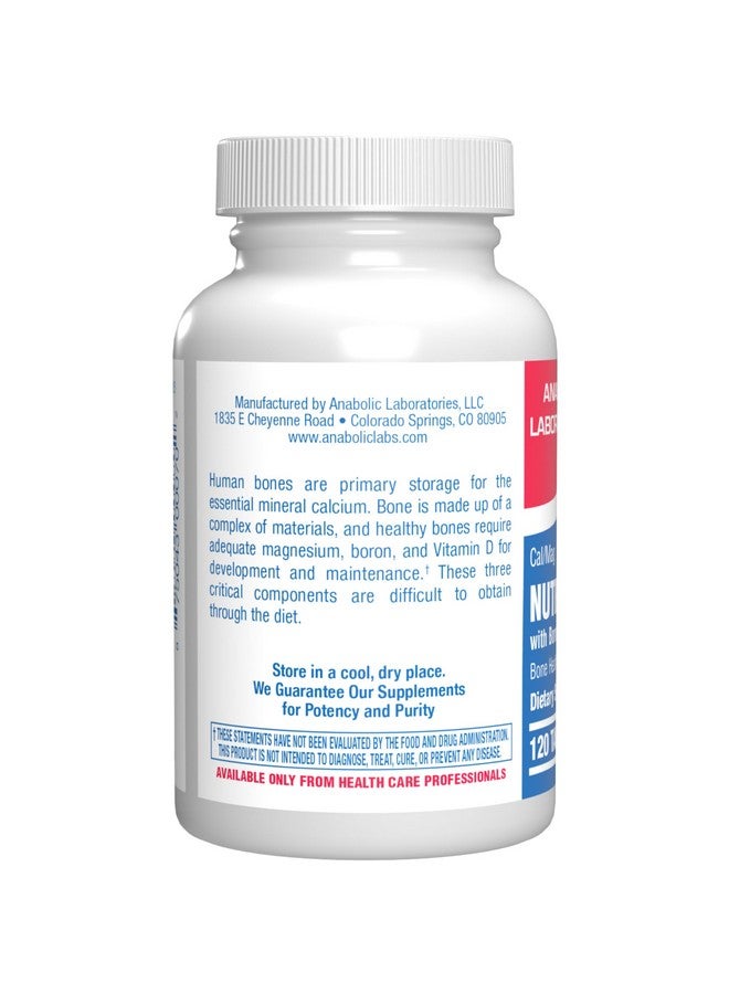 Anabolic Laboratories Calcium Magnesium D3 Bone Supplement for Women - Clinical Bone Strength Supplement with Magnesium Calcium Vitamin D3 & Boron Complex for Bone Maintenance - 120 Count Nutra Cal 1:1 - Image 2