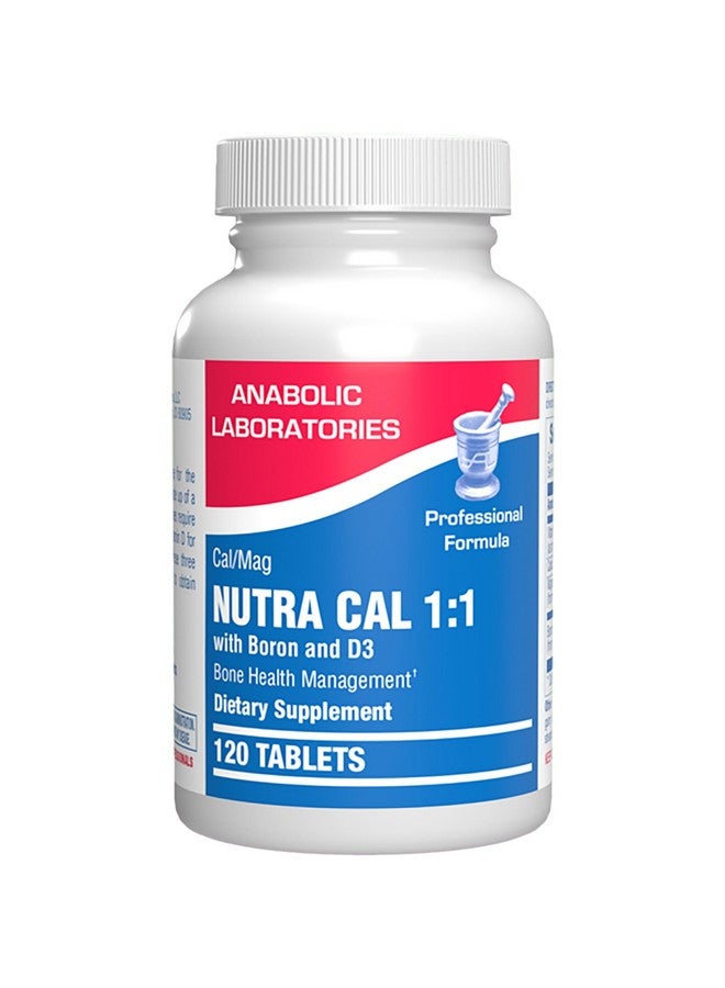Anabolic Laboratories Calcium Magnesium D3 Bone Supplement for Women - Clinical Bone Strength Supplement with Magnesium Calcium Vitamin D3 & Boron Complex for Bone Maintenance - 120 Count Nutra Cal 1:1 - Image 1