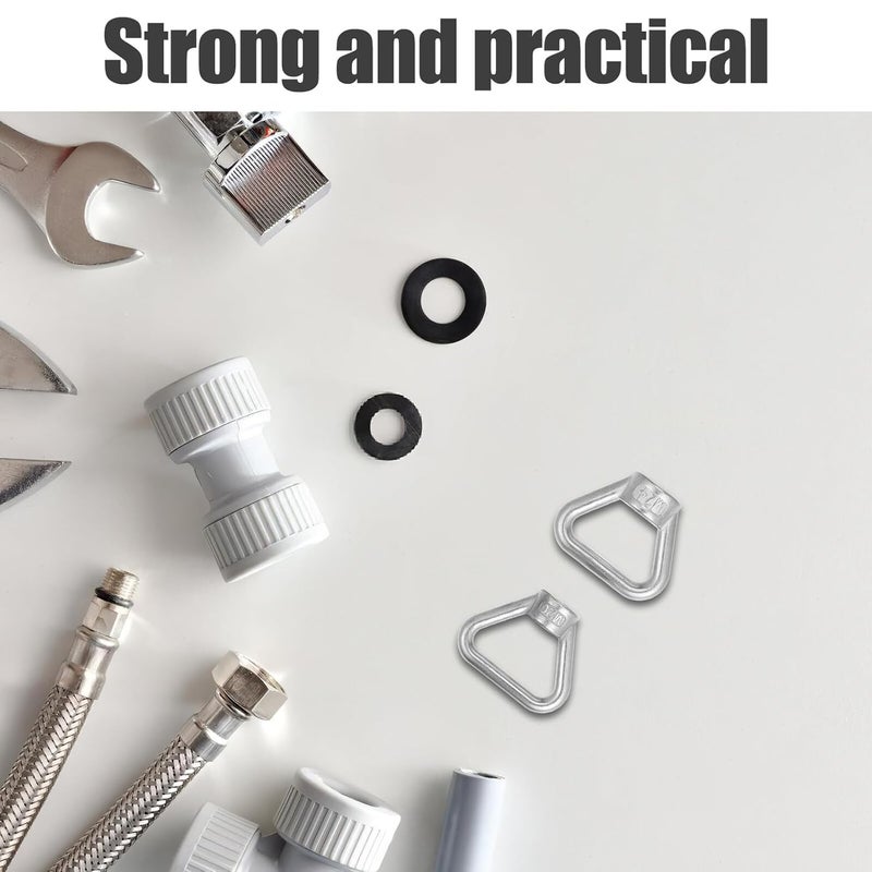 WOONEKY 2pcs 304 Stainless Steel Triangle Ring Nut Threaded Lifting Eye Nut Heavy Duty Fastener for Rigging and Industrial Use (m20,) - Image 4