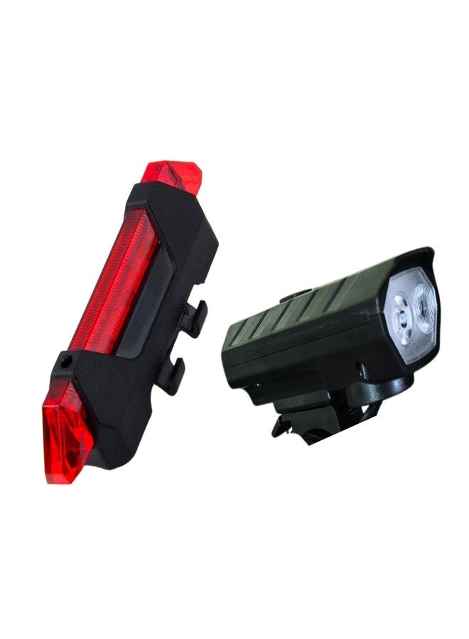 FCCRACING Front C-Type Light and Back Light Combo for Bicycle - USB Charging, Waterproof - Image 2