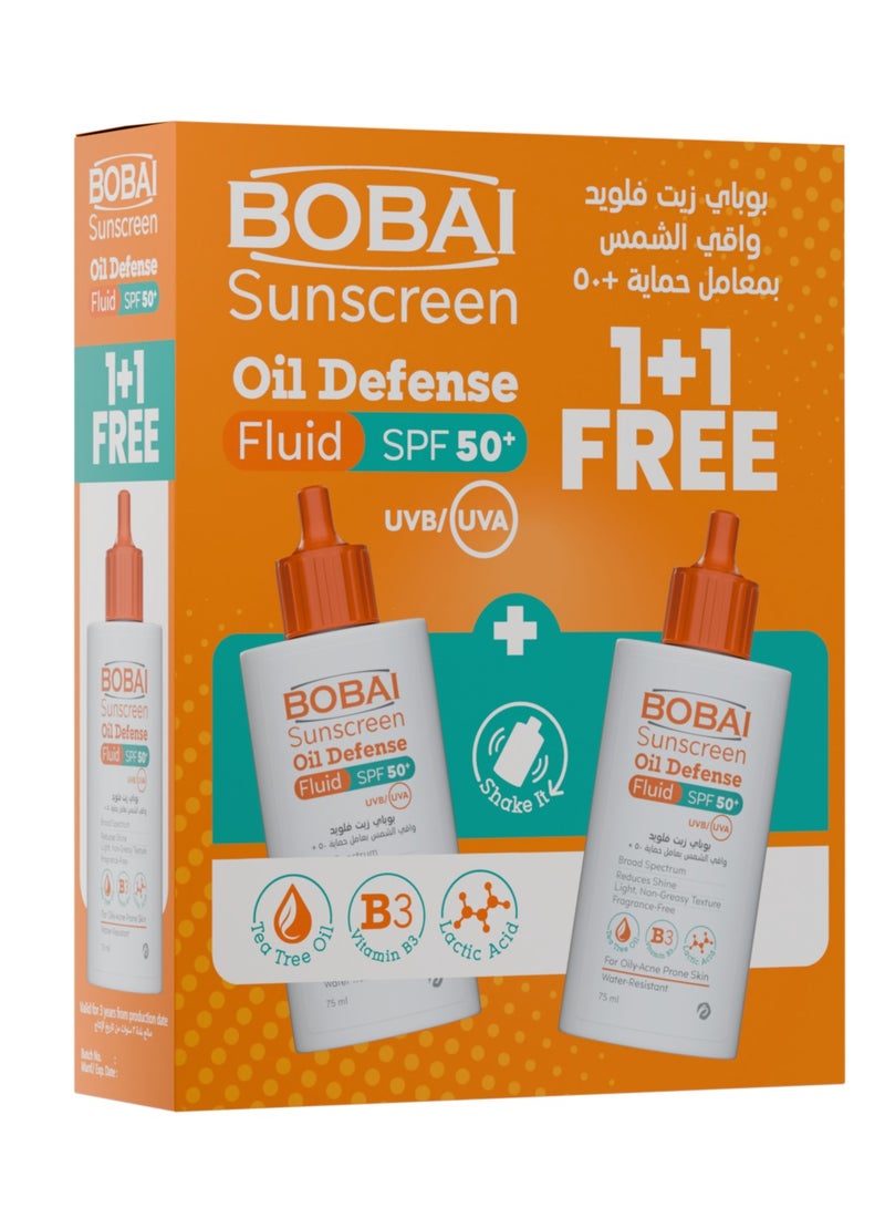 بوباي بوباى زيت فلويد واقى الشمس بعامل حماية 50+ (1+1) عرض - Image 1