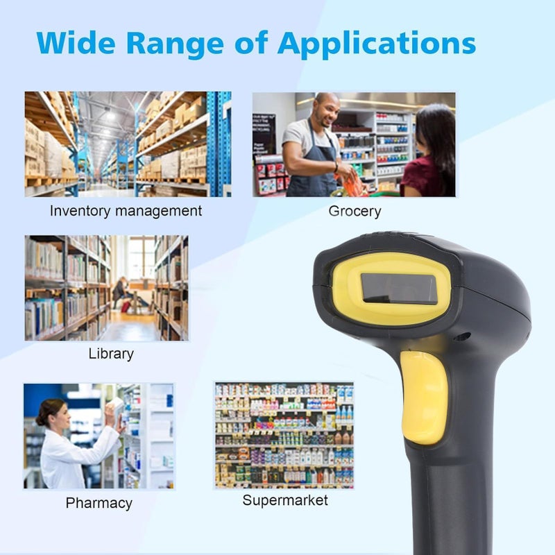 High Speed USB Wired Handheld 1D 2D Barcode Scanner ABS for Supermarket - Image 4
