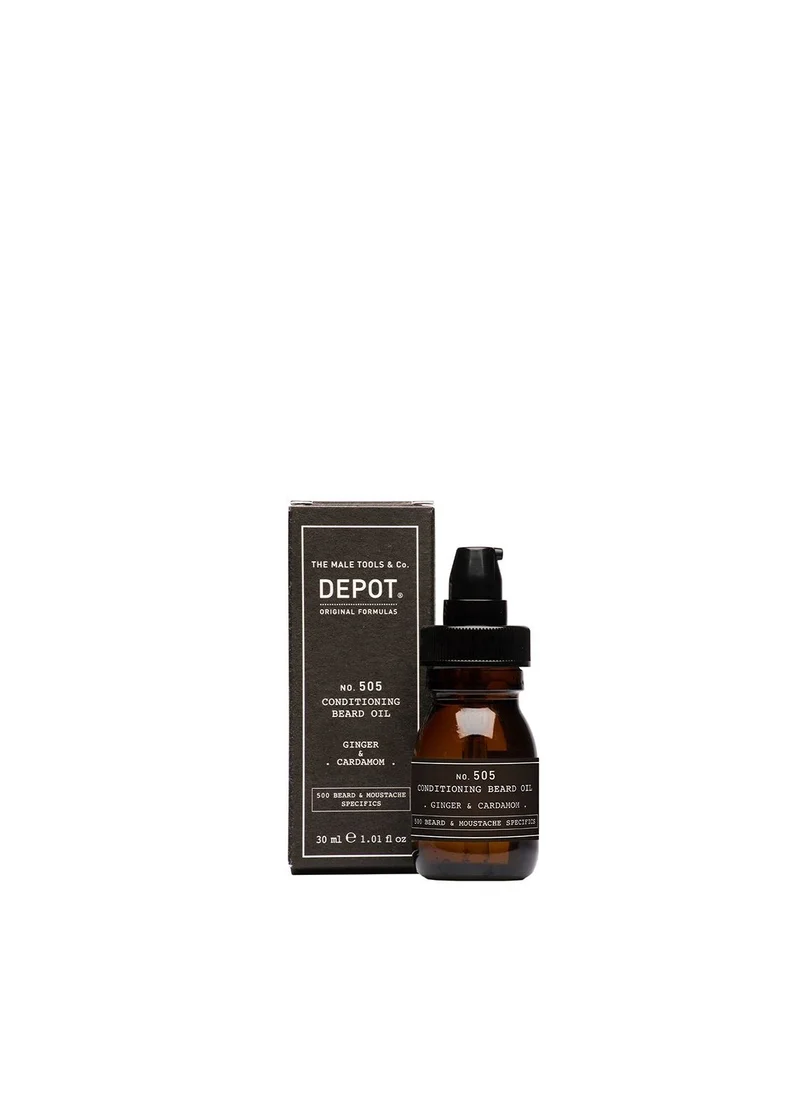 ديبوت Depot No. 505 Conditioning Beard Oil 30ml | Ginger & Cardamom
