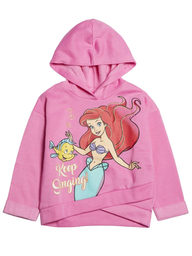 Disney Princess Ariel Little Girls Pullover Hooded Legging Set Princess Ariel 5 - Image 2