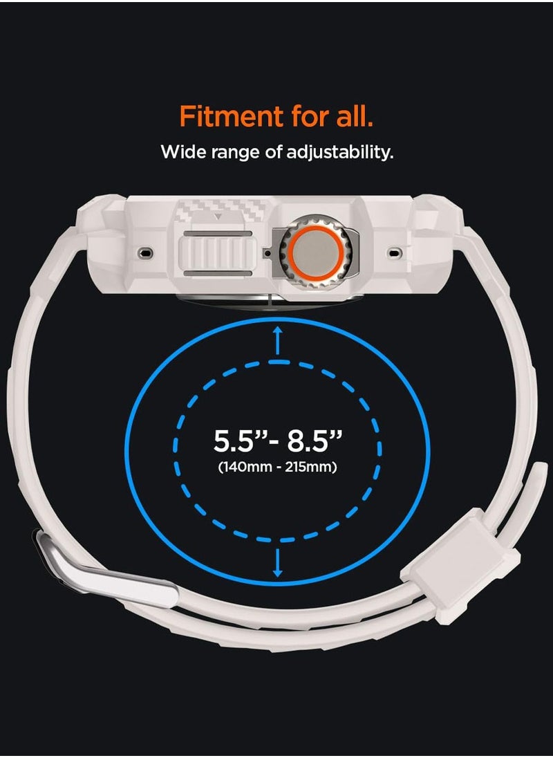 Spigen - Rugged Armor Pro for Apple Watch Ultra 2 / 1 (49mm) Case Cover with Band - Dune Beige - Image 1