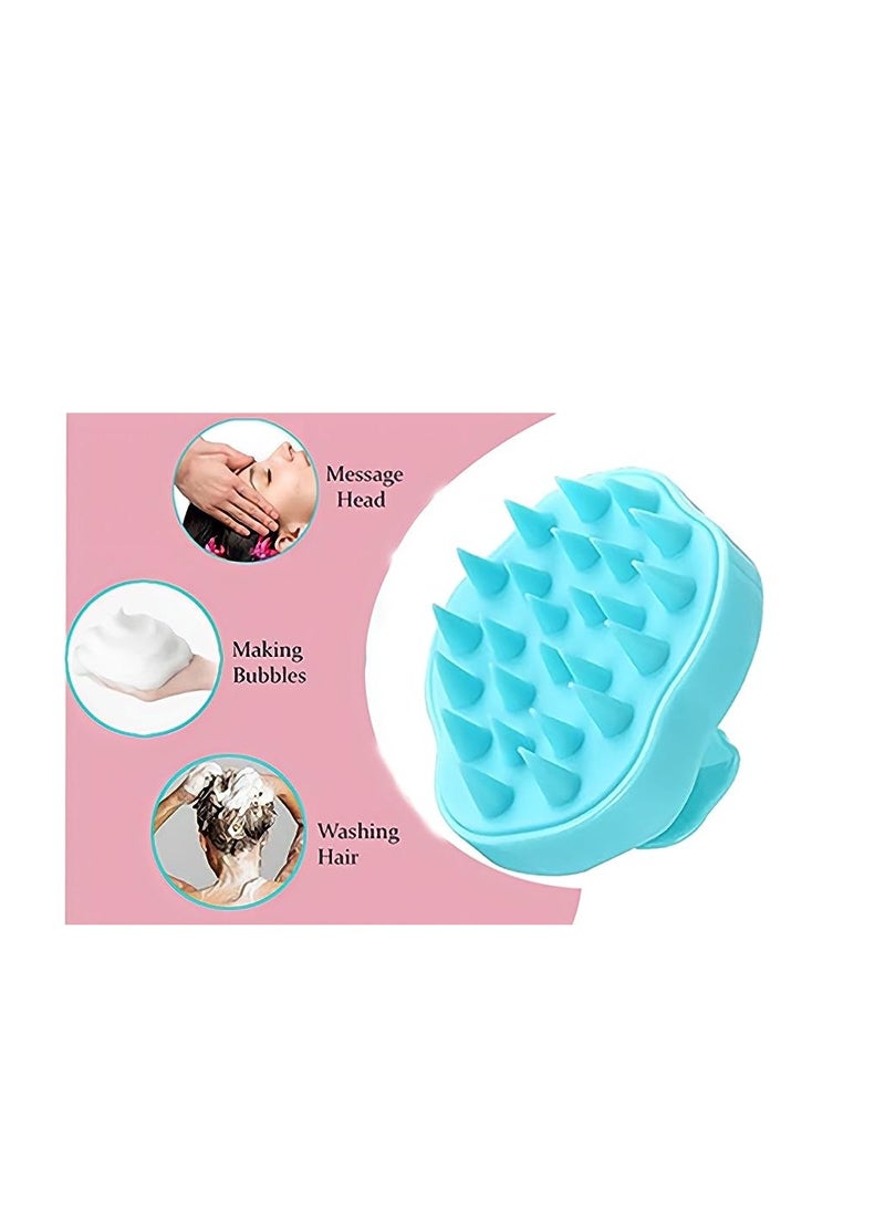 Generic 2 Pieces Of Hair Scalp Massager Brush for Effective Hair Cleaning and Scalp Exfoliation Perfect for Curly Straight and Thick Hair Ideal for Relaxation and Stress Relief  - Image 4