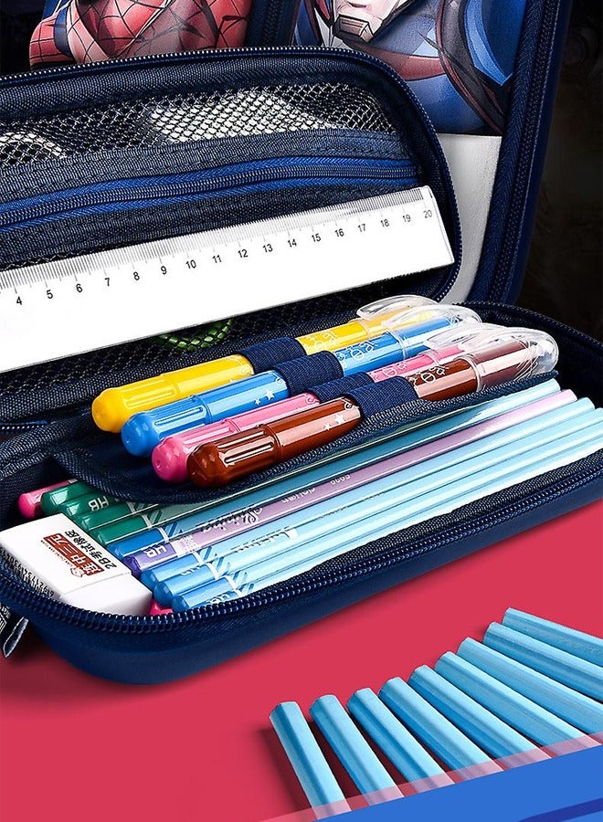 Pencil Case Organizer For Kids Disney Marvel Children's Pencil Case 3d Laminated Film Waterproof Large-capacity Box  - Image 4