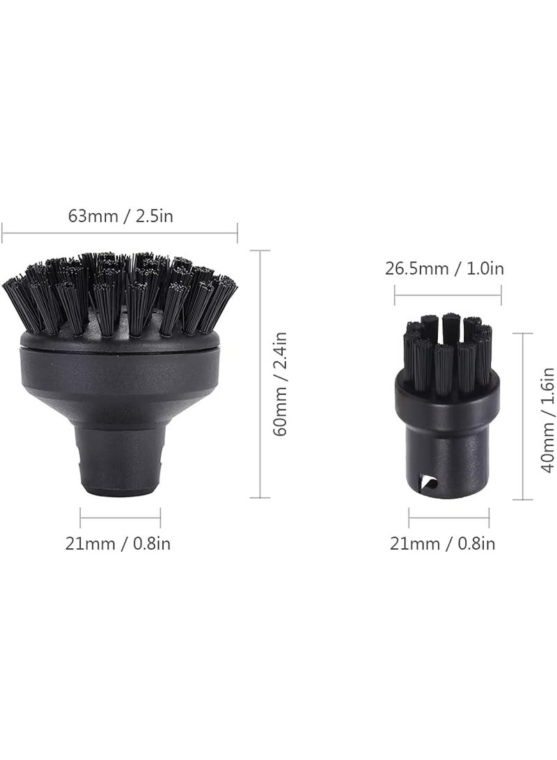 VIUAUAX 5-Piece Steam Cleaner Round Brush Set Multicolour.Suitable for Karcher  Steam Accessories， Rubs Mop Steam Accessories Small Round Brush ，Brass Brush. - Image 3