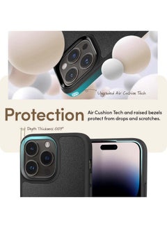 CYRILL CYRILL Spigen Kajuk Mag Back Cover Case Compatible for iPhone 14 Pro Max (2022, TPU + PC + Faux Leather, Black)  - Image 5