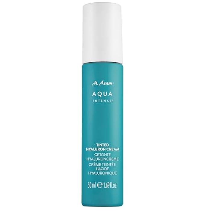 M.Asam M. Asam AQUA INTENSE Tinted Moisturizer (1.69 fl oz) - Face Moisturizer & Tinted Cream with Hyaluronic Acid, Natural Finish, Skin Care for All Skin Types - Image 1