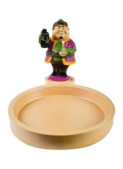 Generic Golden Tut Porcelain Egyptian Handmade Ramadan  Fananes And Plate For Nuts Or Candies Or As Ashtray (Multicolor) 