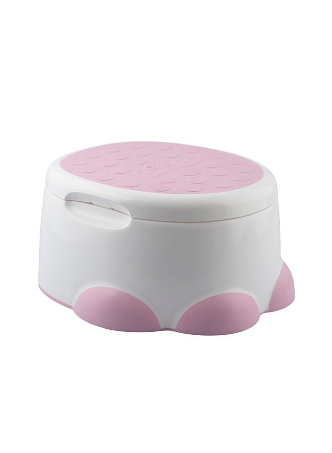 Bumbo Baby Potty Trainer With Detachable Toilet Seat And Step Stool, Cradle Pink - Image 2