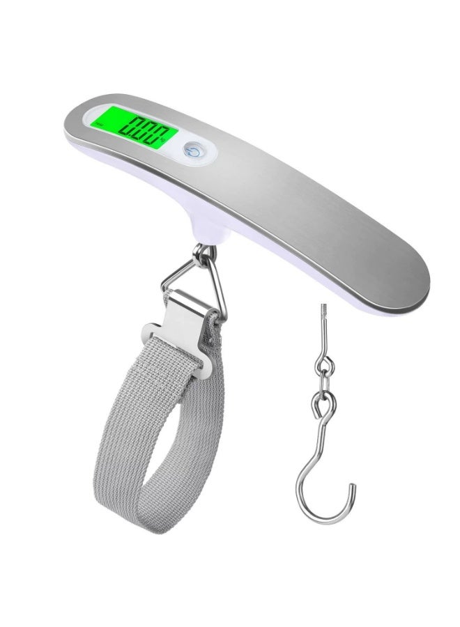 Rocket Flyer Advanced Dual Weighing Mode Digital Luggage Scale, 110lbs Travel Accessories High Precision Travel Digital Hanging Scale, Hook Luggage Scale, 0.1g High Precision Handheld Luggage Scale, Portable Luggage Scale, LCD Display, KG/LB/G/OZ Units - Image 1