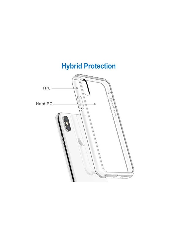 جي تيك حافظة JETech لهاتف iPhone Xs وiPhone X 5.8 بوصة، غطاء ممتص للصدمات غير أصفر اللون، ظهر شفاف مضاد للخدش (شفاف) - Image 4