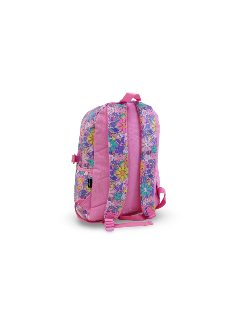 سميجل حقيبة ظهر Smiggle بتصميم "ابتسامة" - مقاس 17 بوصة - وردي - Image 2