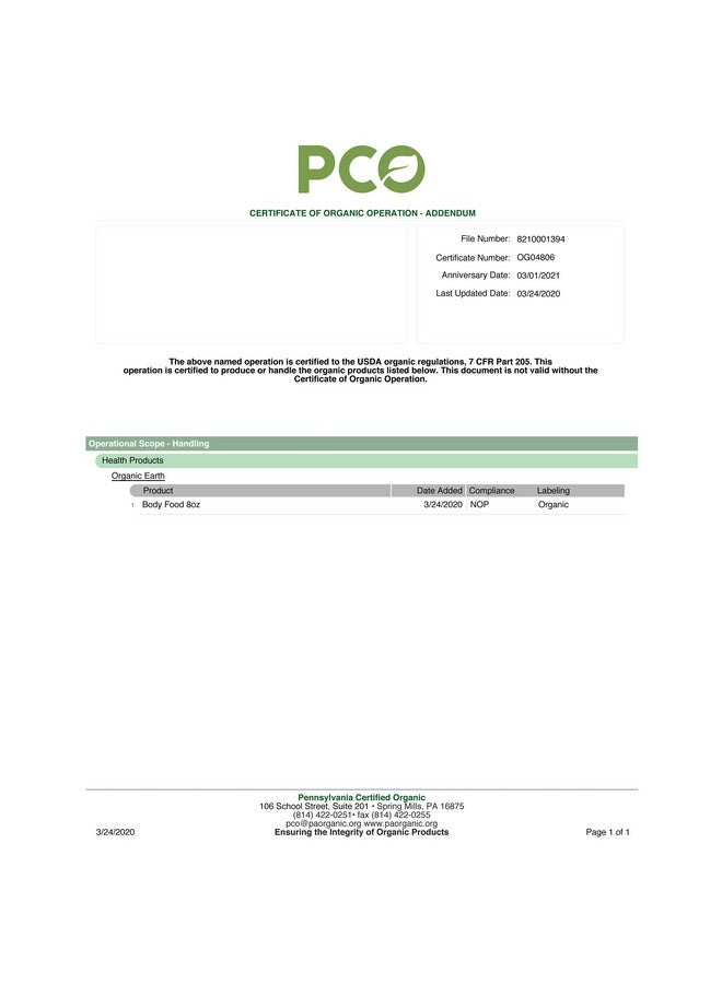 Organic Earth مسحوق طحالب البحر الأيرلندية العضوية 8 أونصات - طحالب بحرية عضوية مع مسحوق بلادرواك وجذر البردقوش - دعم الغدة الدرقية والهضم والبشرة الصحية - معتمد من وزارة الزراعة الأمريكية كمنتج عضوي - Image 4