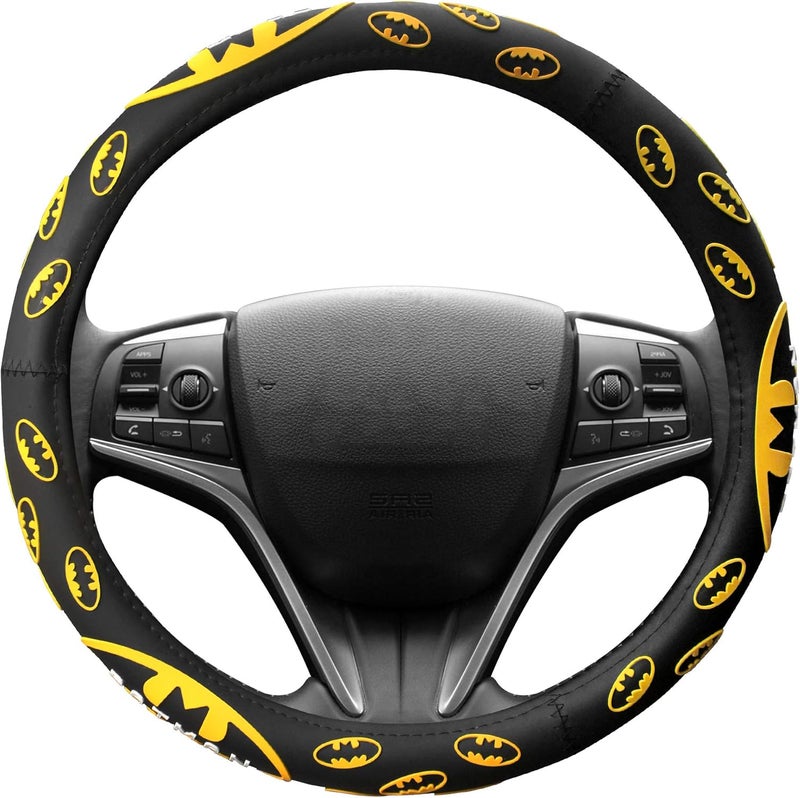 Finex Silicone Batman Steering Wheel Cover - Black - Universal Fit - Image 1