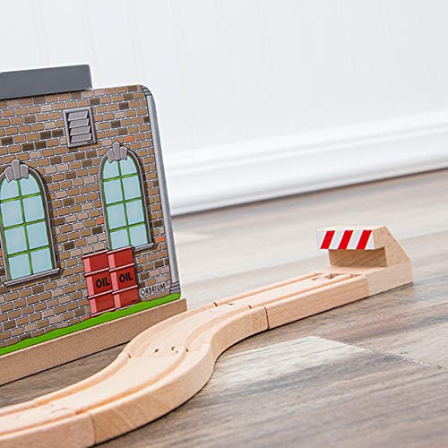 Orbrium 8 Track End Bumper Buffer Stop Set Wooden Railway Fits Thomas Brio Chuggington Melissa Doug Imaginarium (8-Pieces) - Image 3