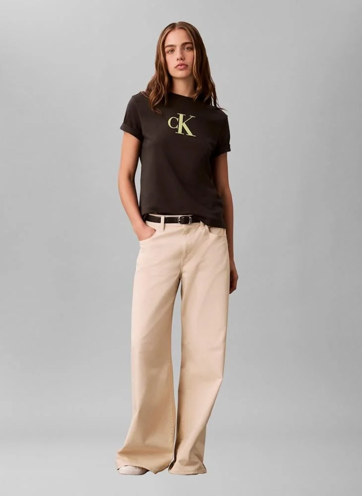 Calvin Klein Jeans  Graphic Crew Neck T-Shirt for Women | Best Price UAE