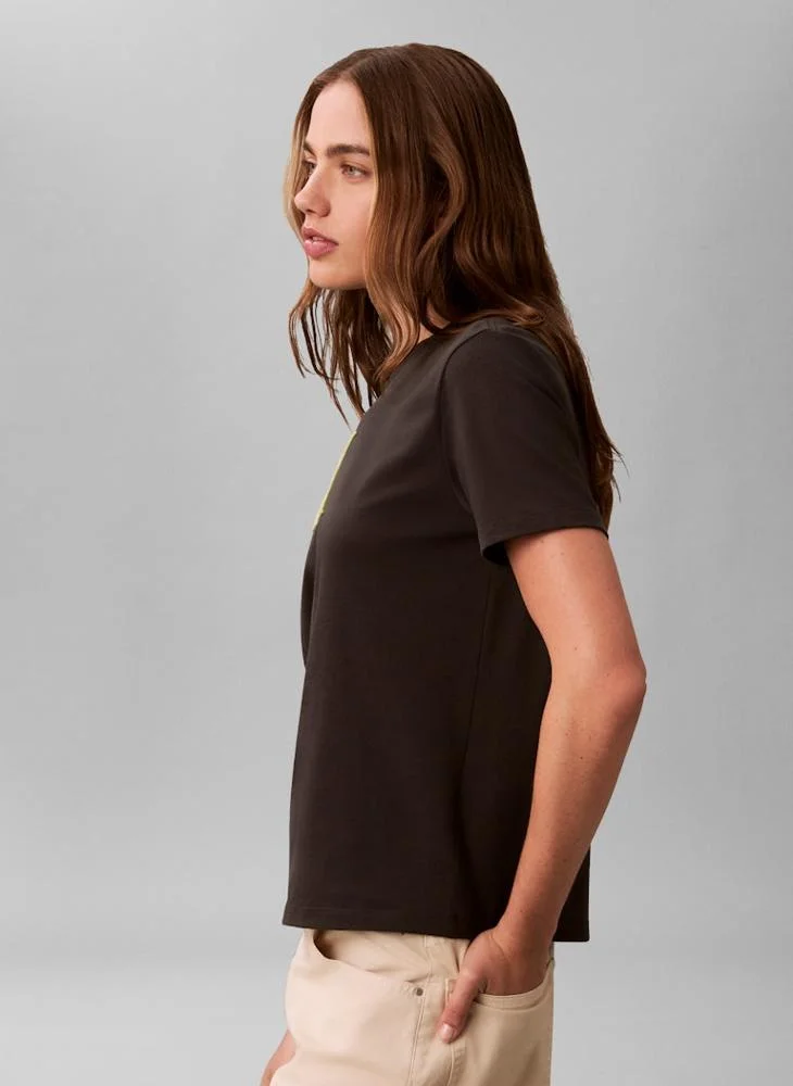 Calvin Klein Jeans  Graphic Crew Neck T-Shirt for Women | Best Price UAE