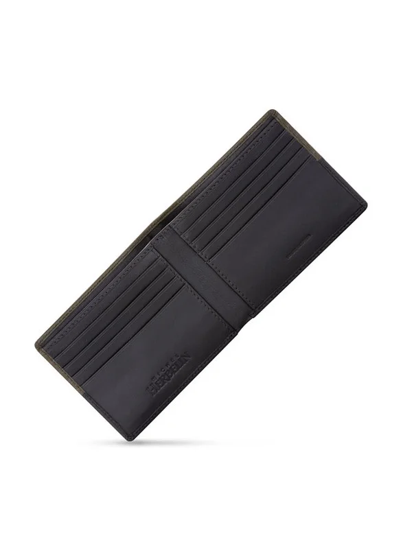 MICHEL HERBELIN Slim Wallet Olive Oak Brown for Men
