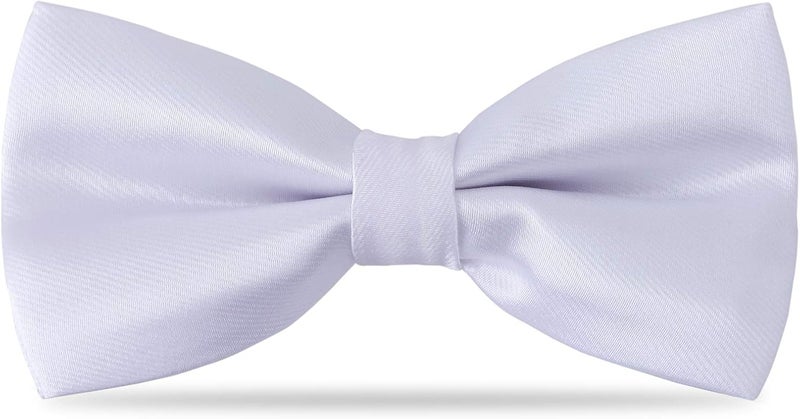 Kajeer Kids Bow Tie, Boy Bow Ties Pre-tied Silk 100% Classic Solid Adjustable Girls Neck Bowtie for Wedding Party - Image 1