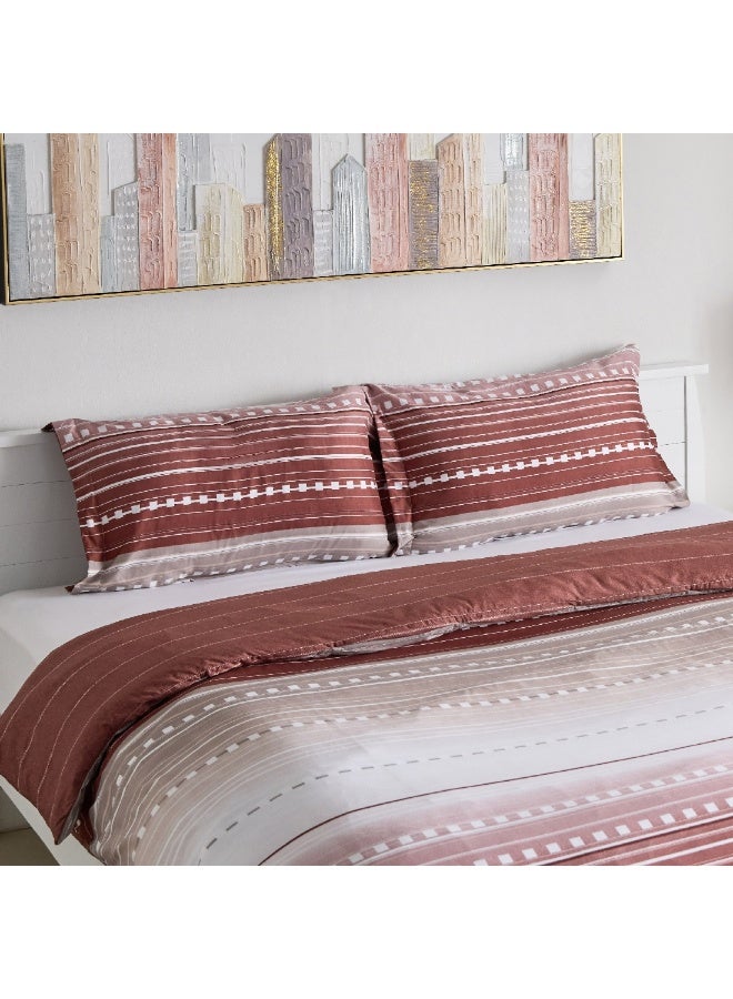 Home Box Mia Sofia 3-Pieces Printed Microfiber Queen King Duvet Cover Set 220 x 220 cm  - Image 1