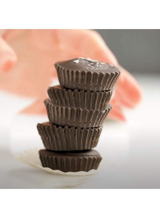 Chocolate Almond Peanut Butter Cup Mold (3Pcs) 9 Cup Bite Size Fat Bombs Snack Baking Pan/Mini Silicone Cookie Candy Mold For Brownie Jello Truffle