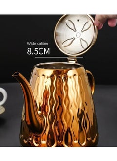 PACIFIC Tea & herbs Kettle Ramadan - Golden Stainless Steel Fridge Sanitary Stainless Steel Metal 1.5 liters Golden Pineapple Stainless Fridge from Indoor Herb Sink  - Image 1