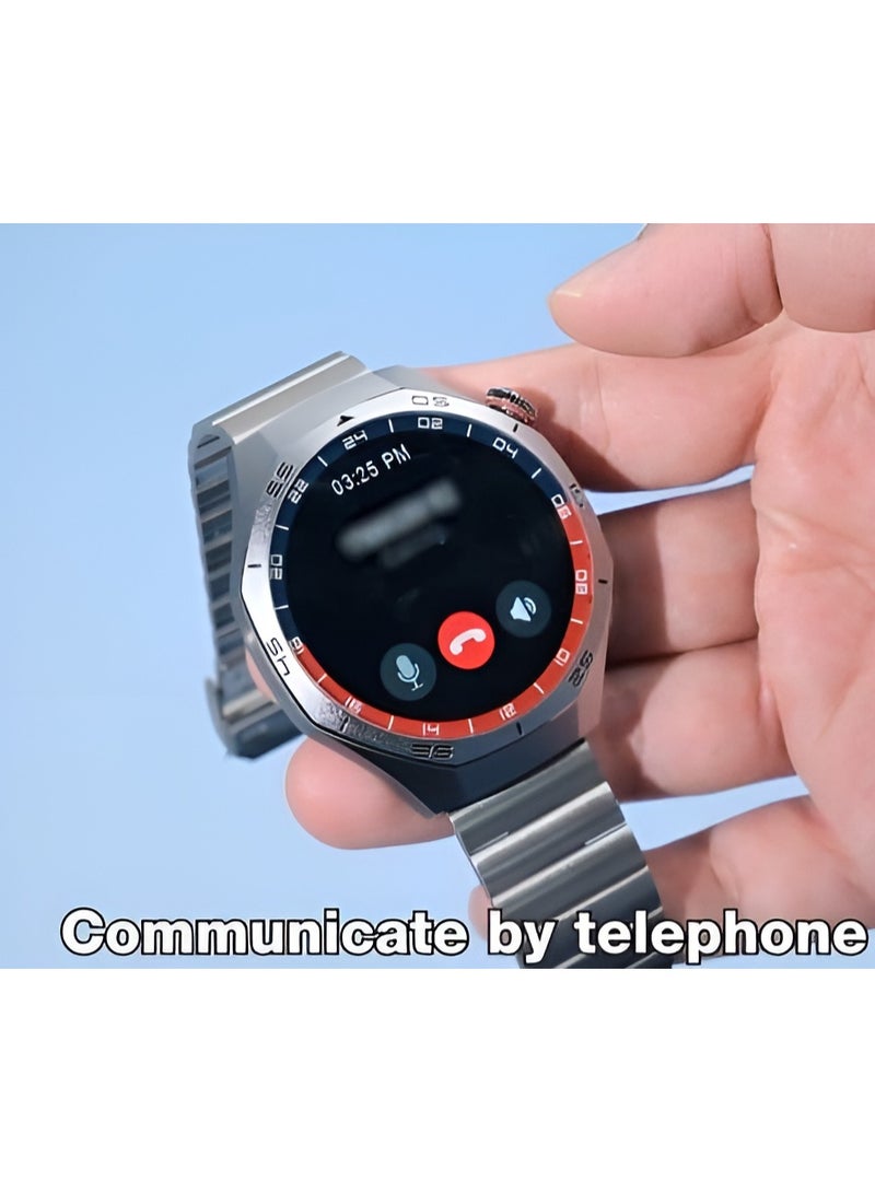 modio MR-71 Smart Watch Hybrid Analog-Digital Design Fitness Tracking Capabilities and Bluetooth Connectivity for Notifications with Two Interchangeable Straps Metallic and Silicone - Image 5