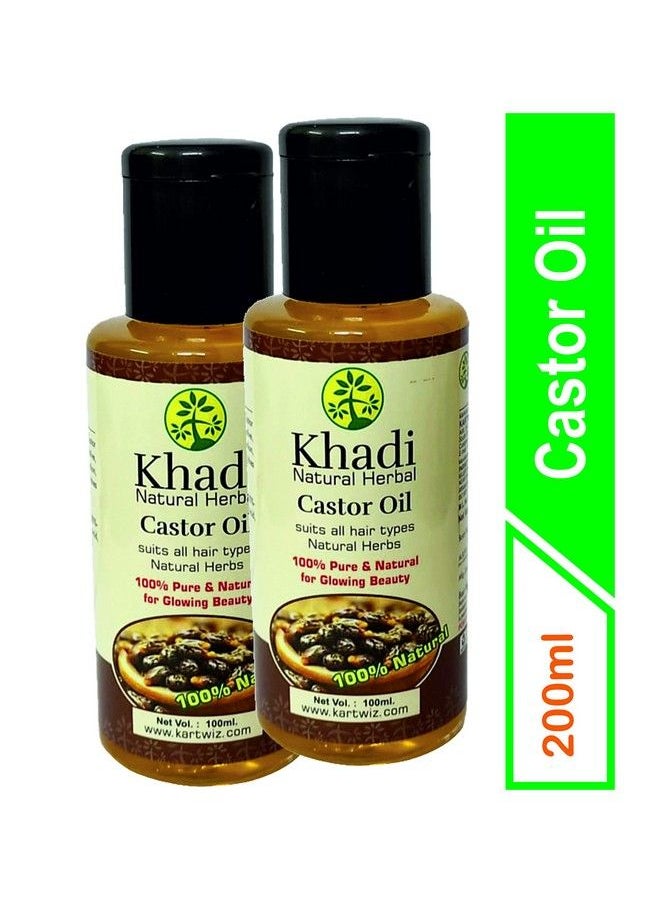Khadi Natural Herbal Herbal Castor Oil 200Ml (Pack Of 2)  - Image 3