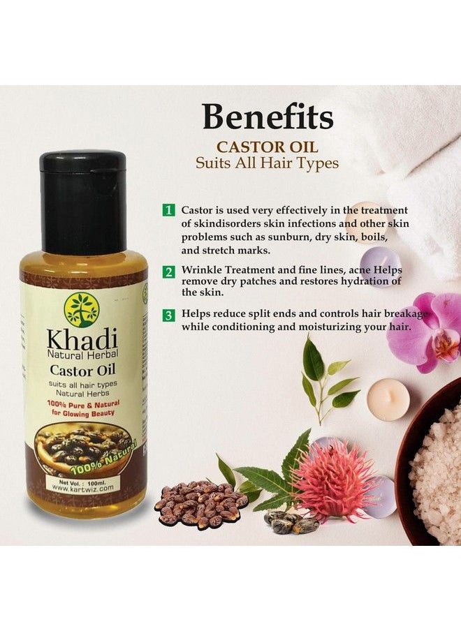 Khadi Natural Herbal Herbal Castor Oil 200Ml (Pack Of 2)  - Image 5