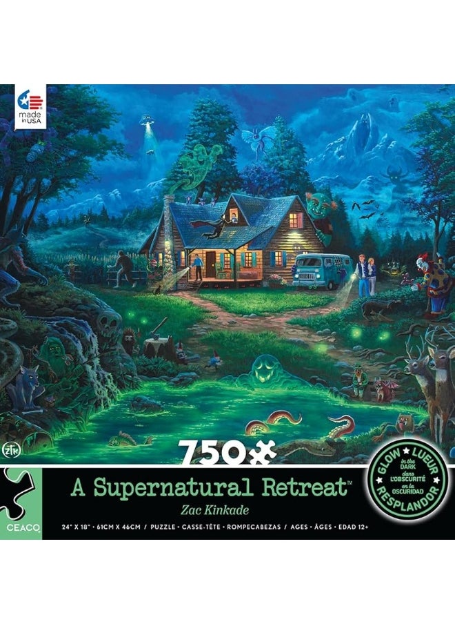 Ceaco Ceaco - A Supernatural Retreat - Glow - 750 Piece Jigsaw Puzzle  - Image 2