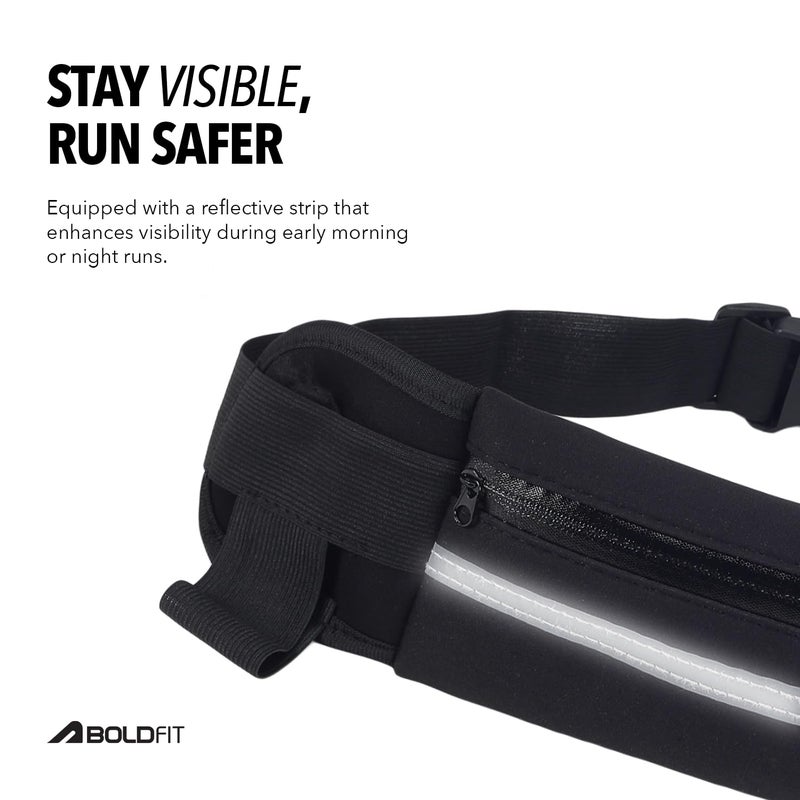 BOLDFIT Running Waist Bag for Men & Women Fanny Bag, Chest Bag Slim Fanny Pack Lightweight Running Belt Waist Pouch for Boys & Girls - Image 4
