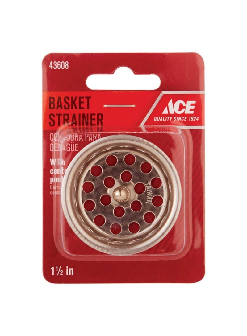 ACE ACE Stainless Steel Crumb Cup Basket Strainer 3.81cm 